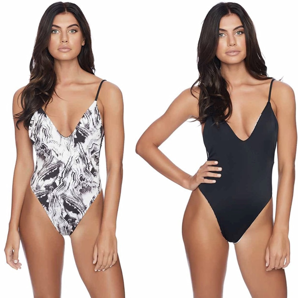 NWOT Reef Mod Squad Reversible One Piece Swimsuit Sz. S
